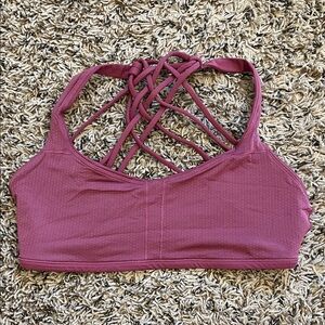 lululemon athletica Mauve Strappy Sports Bra